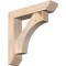 Ekena Millwork Westlake Slat Smooth Bracket w/ Offset Brace, Douglas Fir, 5 1/2"W x 24"D x 24"H BKT0604X24X24WTL06SDF - alternate 1